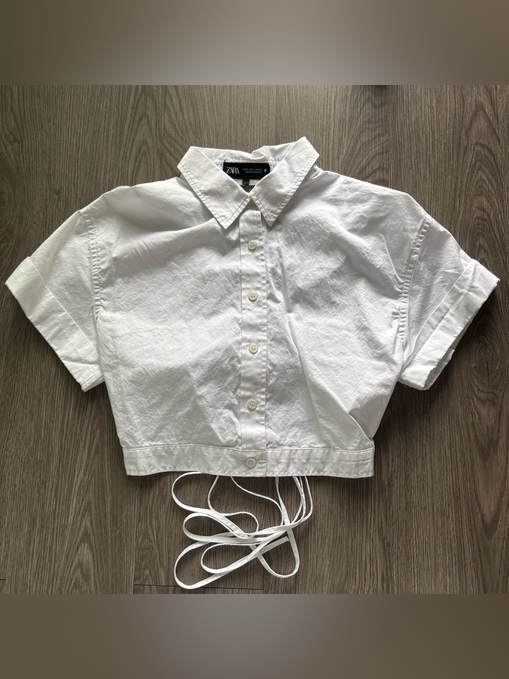 Zara poplin top